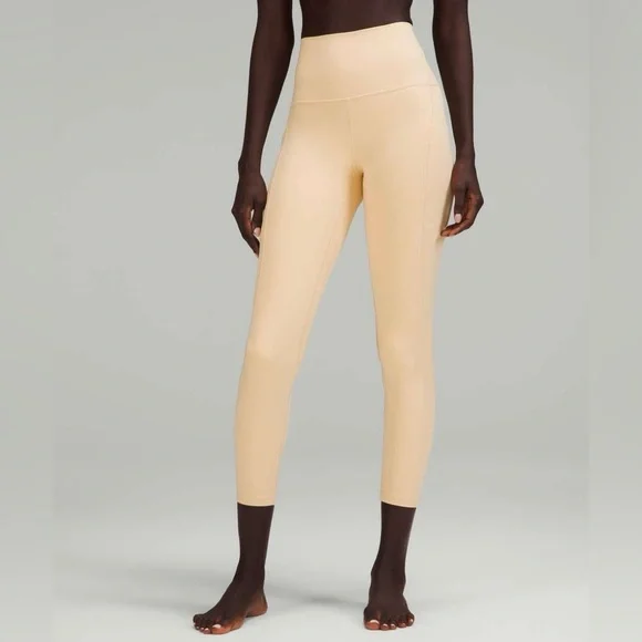 Lululemon align high rise pant with pockets 25" prosecco womens 14 yoga - Picture 1 of 7